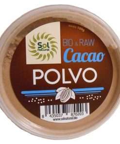 CACAO EN POLVO CRUDO RAW BIO 100Gr. SOL NATURAL