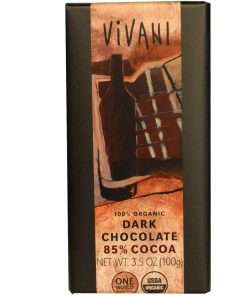 Vivani, Chocolate negro 100% orgánico 85% de cacao, 3,5 oz (100 g)