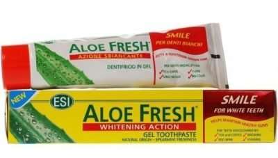 Dentífrico en gel con microesferas Aloe fresh acción blanqueadora Esi 100 ml