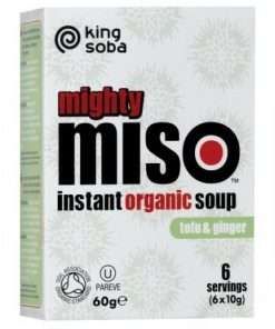 King Soba Mighty Miso Tofu & Ginger Instant Soup 60g