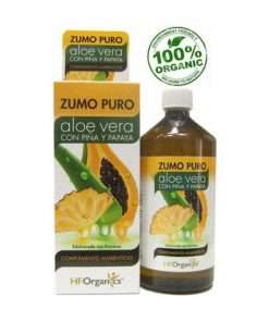 Zumo Puro de Aloe Vera - Piña y Papaya - Herbofarm - 1000 ml