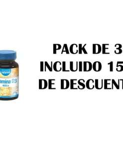 Pack de 3 Vitamina D3 Strong 4.000 UI · Naturmil · 90 comprimidos