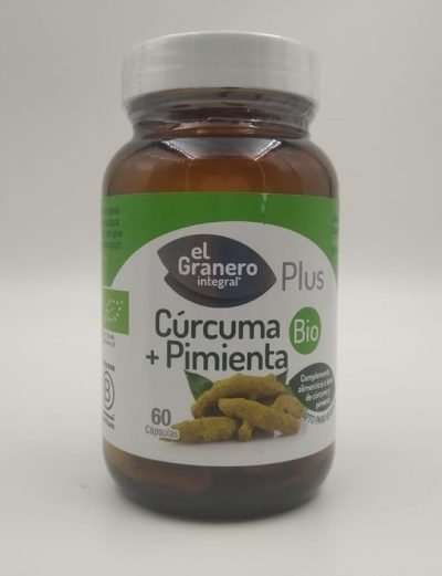 Cúrcuma + Pimienta Bio - El Granero - 60 cápsulas