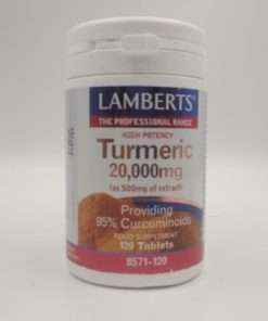 LAMBERTS TURMERIC CURCUMA 20,000MG 120 COMPRIMIDOS
